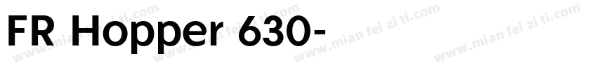 FR Hopper 630字体转换